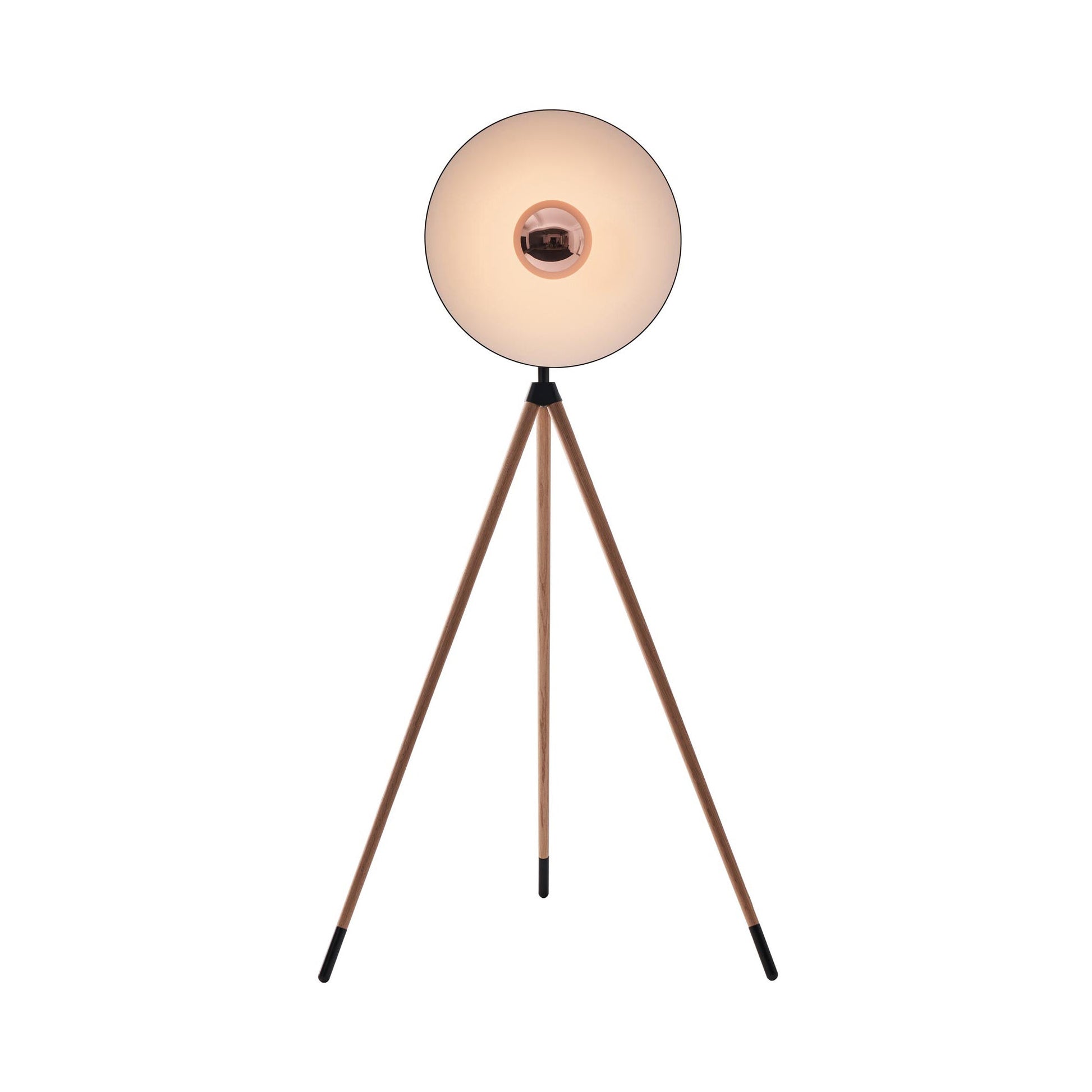 Apollo LED Floor Lamp in Wood/Oak.