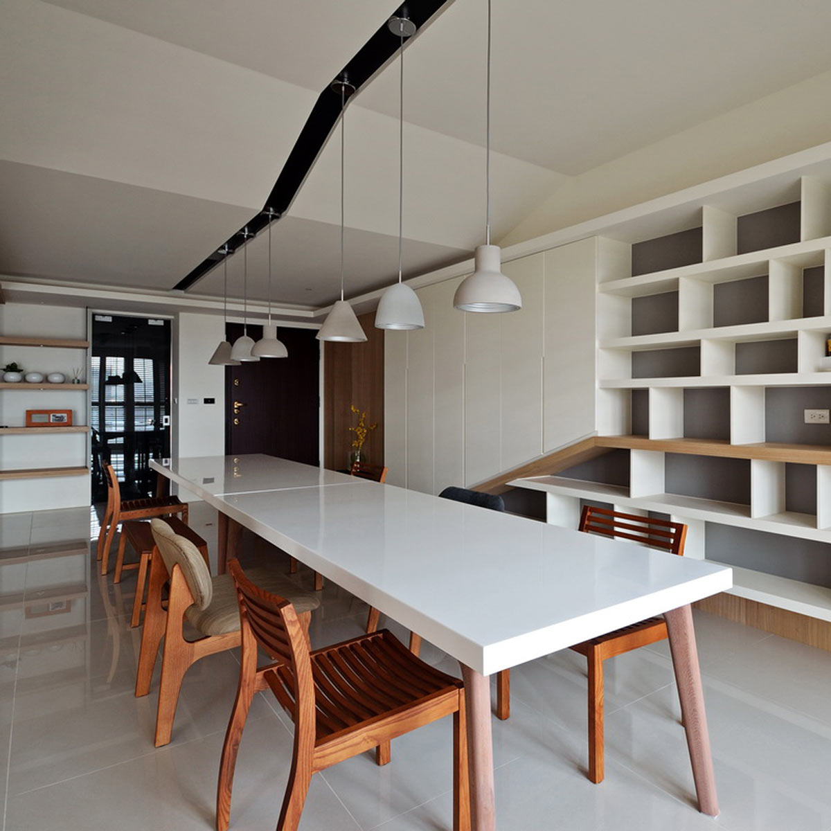 Castle Bell Pendant Light in dining room.