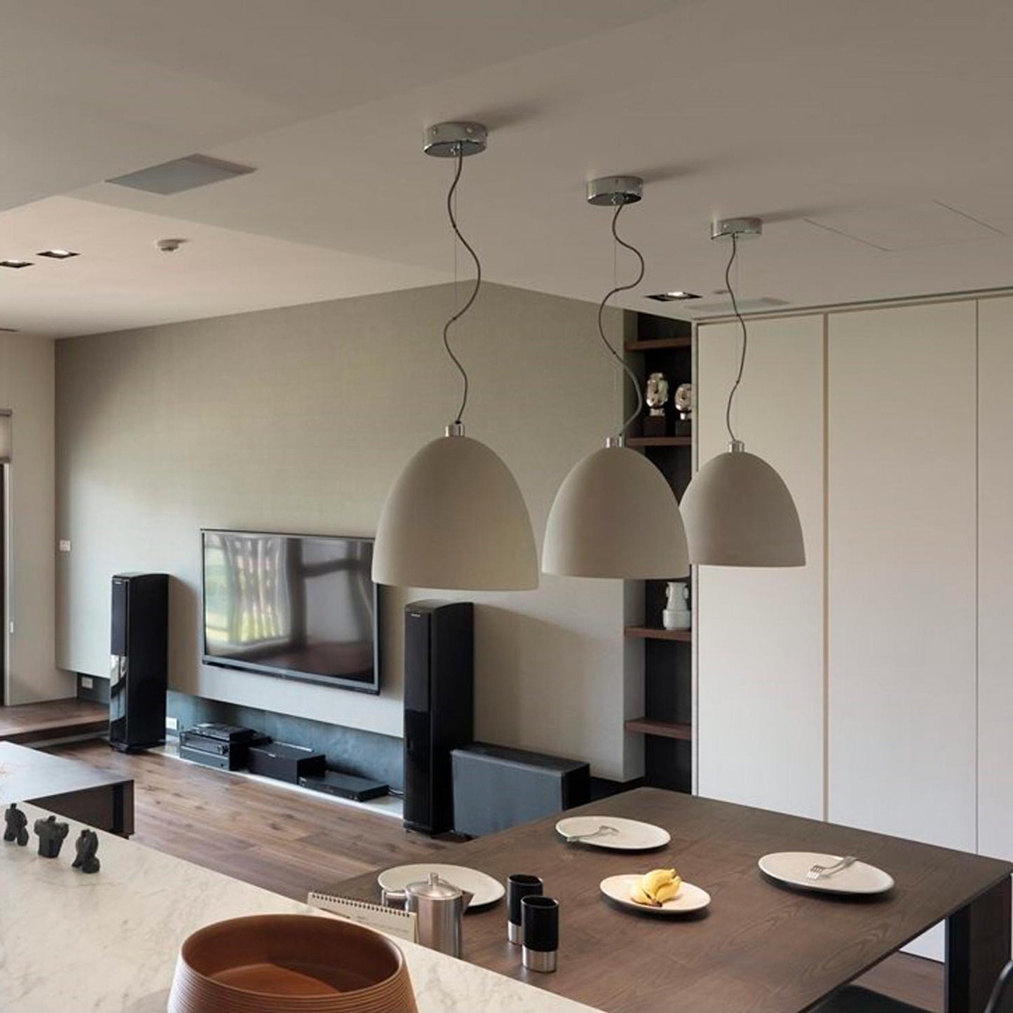 Castle Pendant Light in dining room.