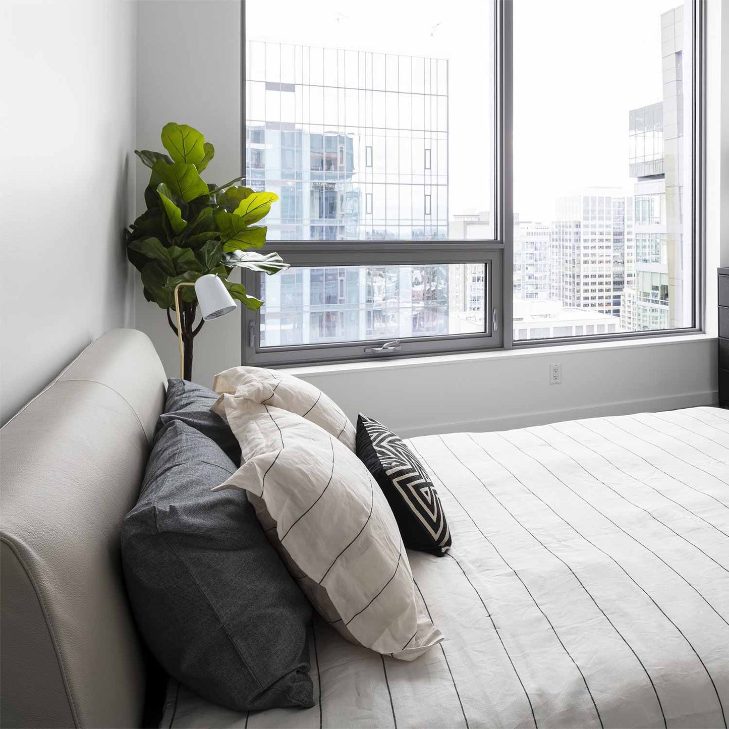 Dobi Table Lamp in bedroom.