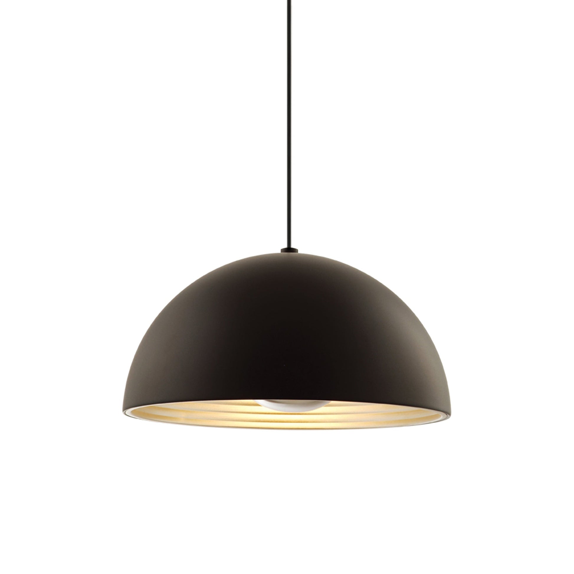 Dome Pendant Light in Black (Medium).