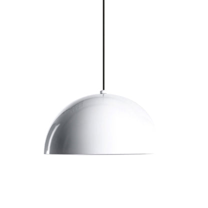 Dome Pendant Light in White (Medium).