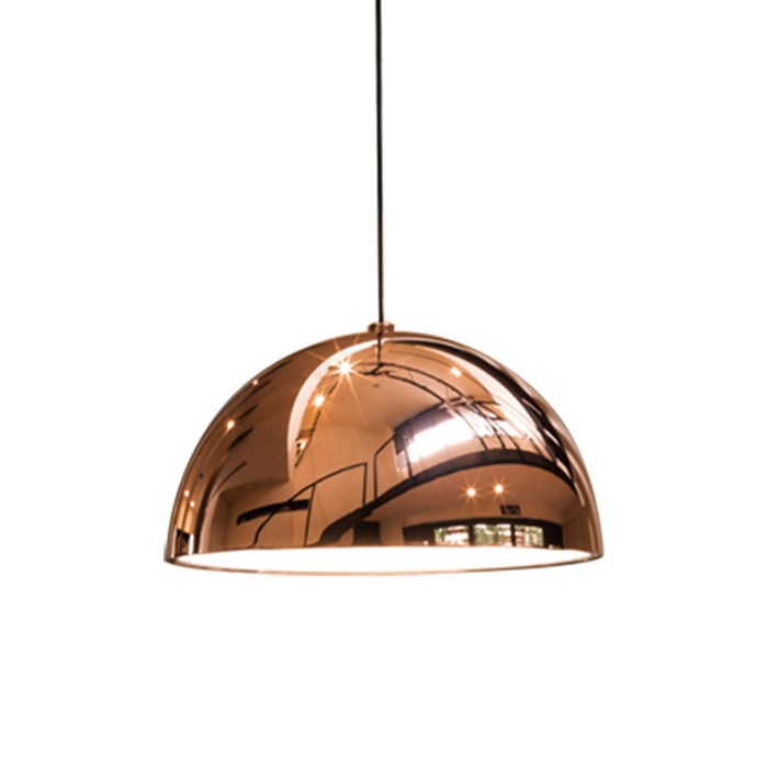 Dome Pendant Light in Copper (Medium).