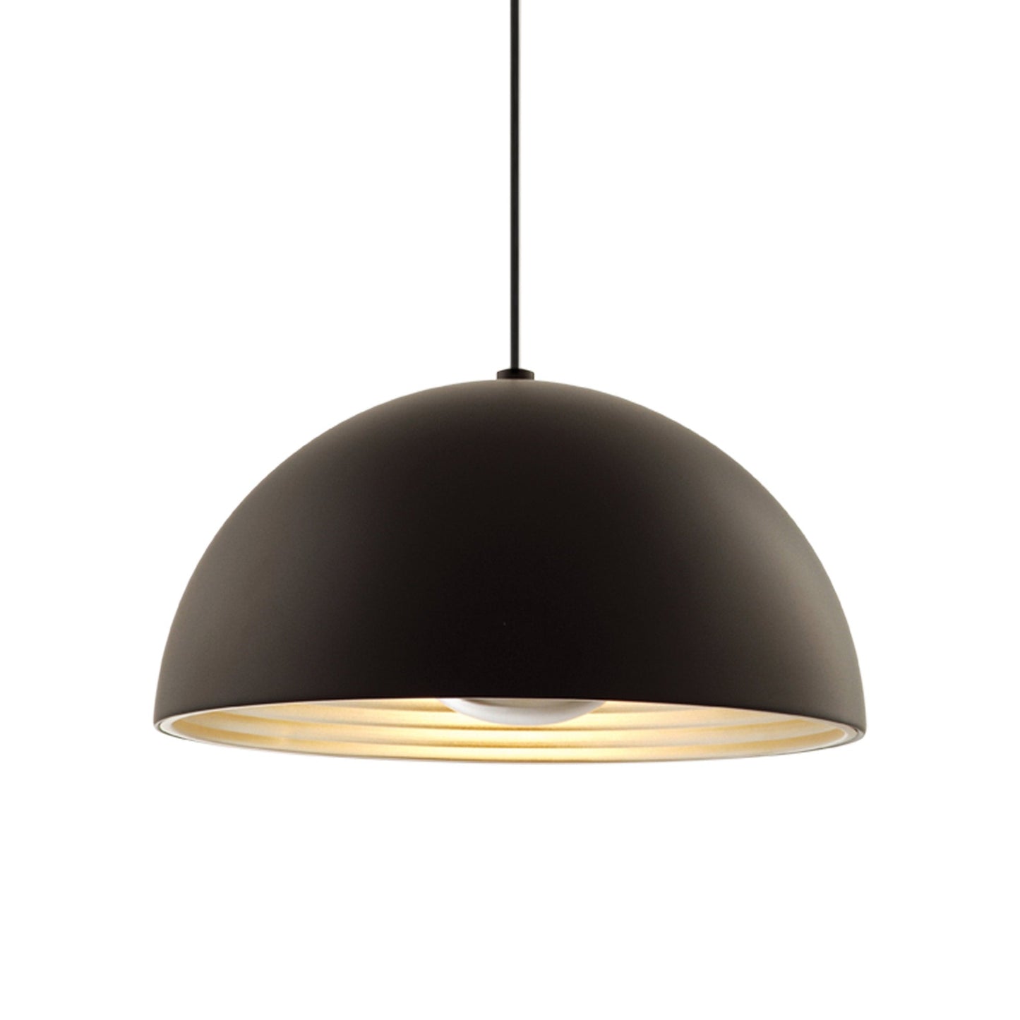 Dome Pendant Light in Black (Large).