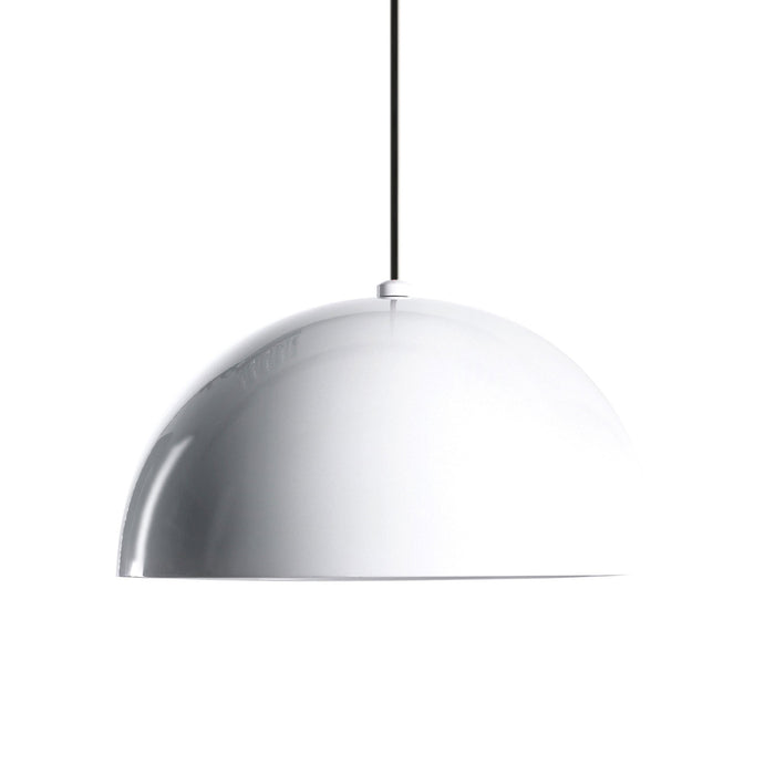 Dome Pendant Light in White (Large).