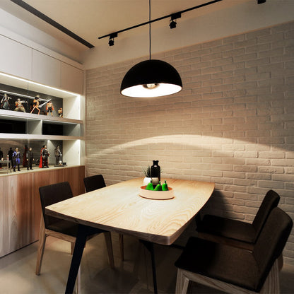 Dome Pendant Light in dining room.