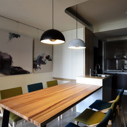 Dome Pendant Light in dining room.