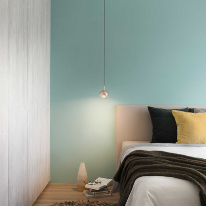 Dora LED Pendant Light in bedroom.