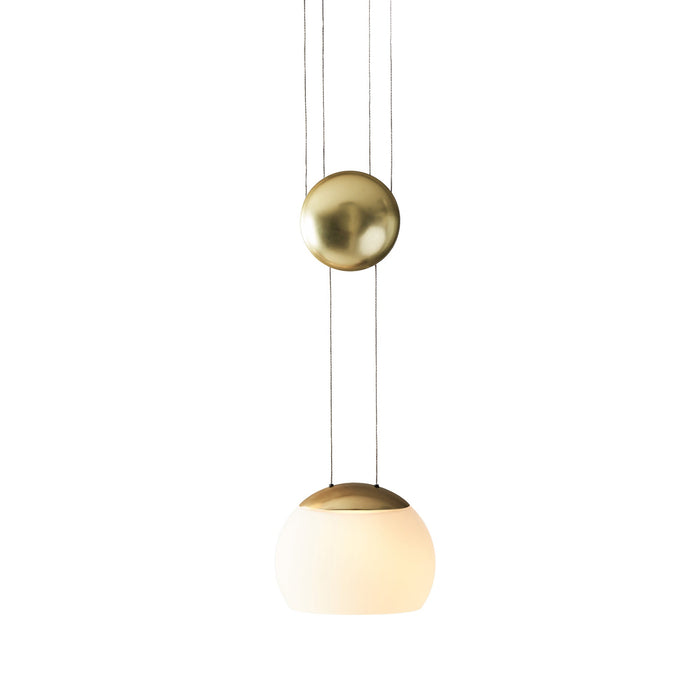 JoJo LED Pendant Light in Brass.