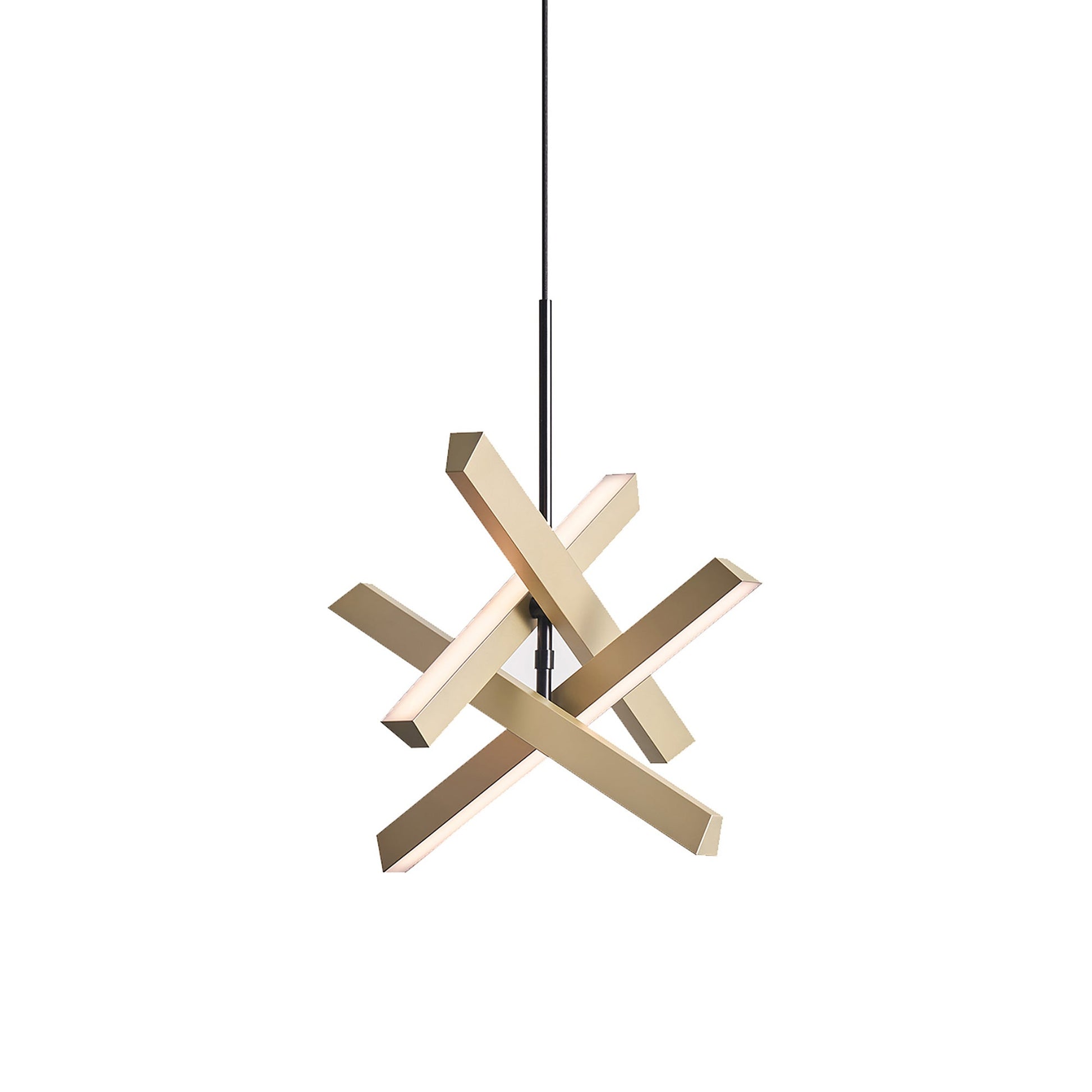 Konnect LED Pendant Light in Champagne Gold (Small).