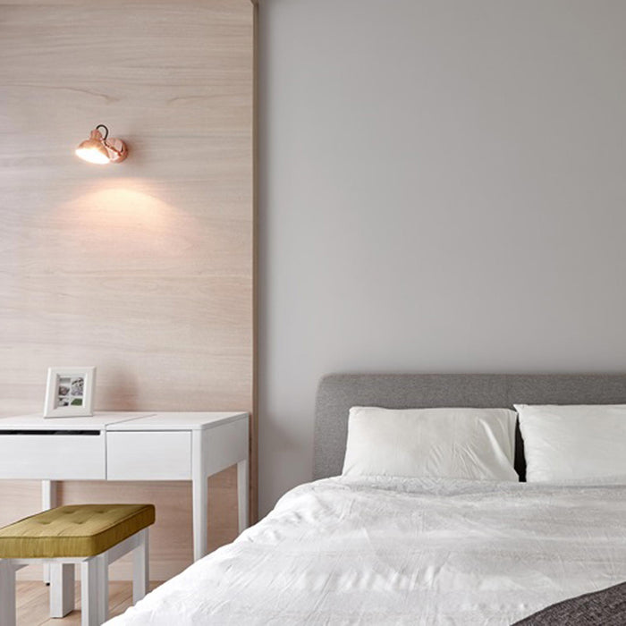 Laito Wall Light in bedroom.