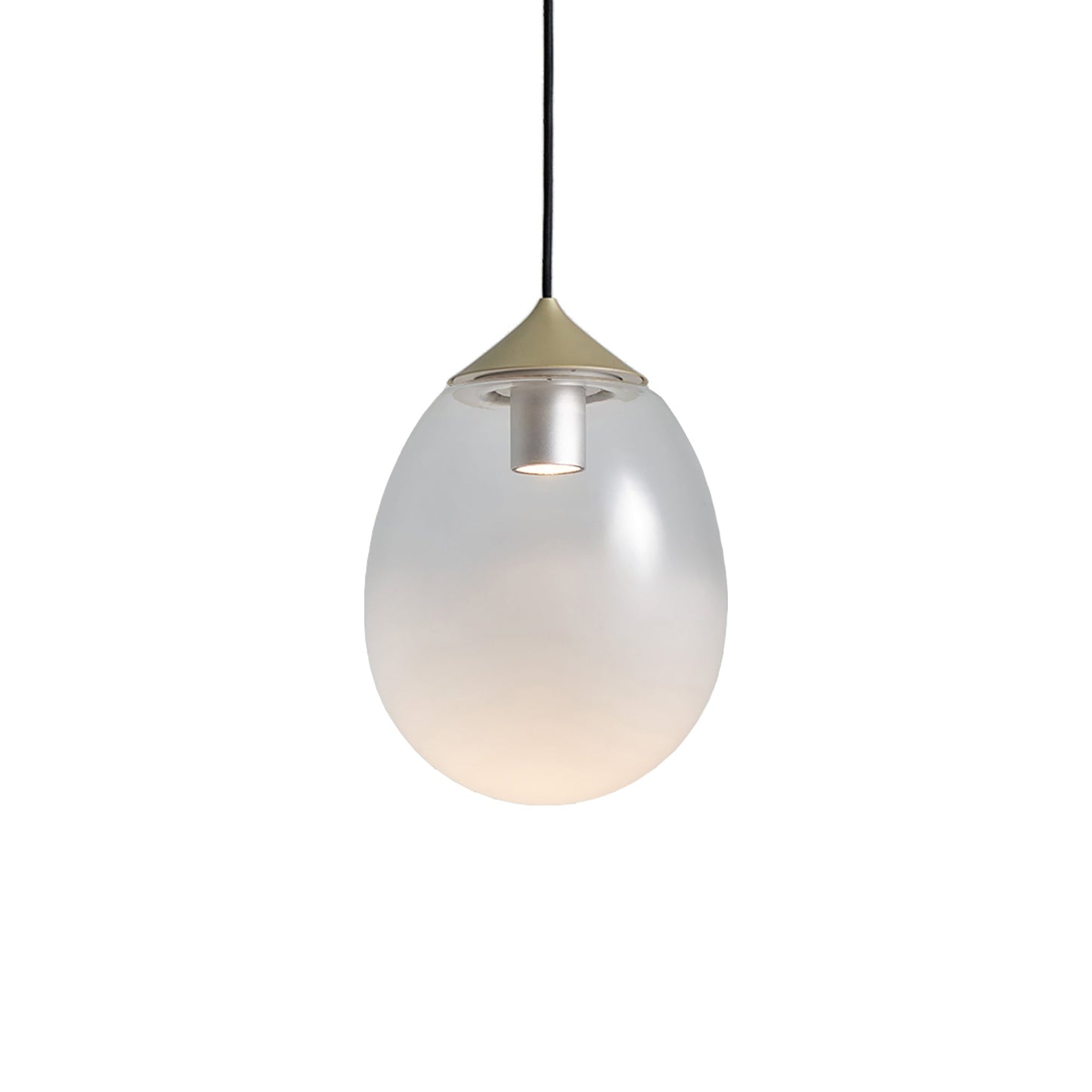 Mist LED Pendant Light in Champagne Gold (Large). 