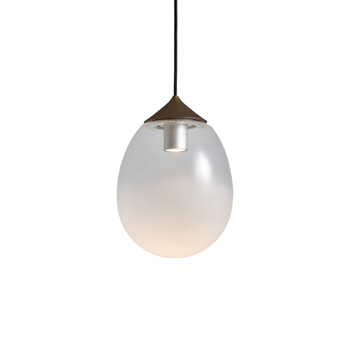 Mist LED Pendant Light in Pearl Cocoa (Large). 