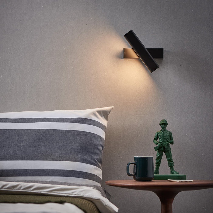 Mumu LED Wall Light in bedroom.