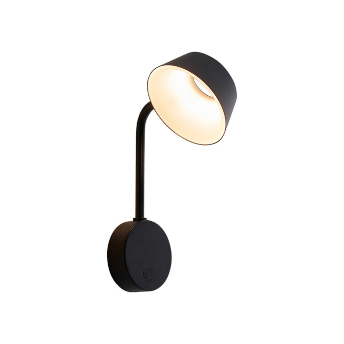 OLO LED Arm Wall Light in Black.