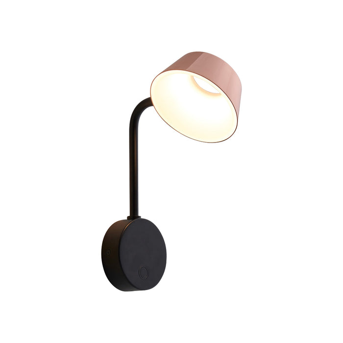 OLO LED Arm Wall Light in Black/Copper.