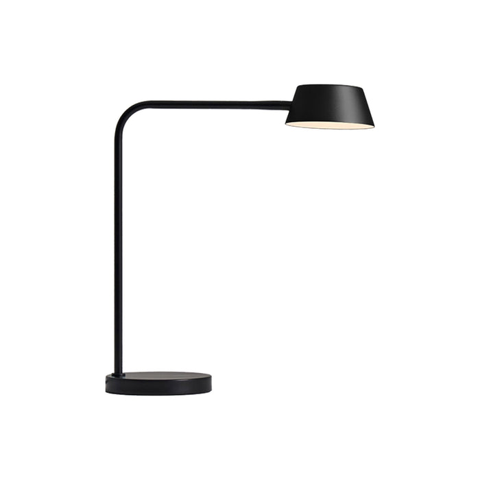 OLO LED Table Lamp in Black/Shiny Black.