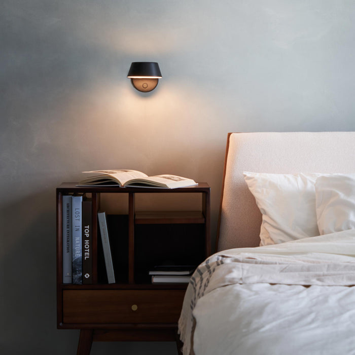 OLO LED Wall Light in bedroom.