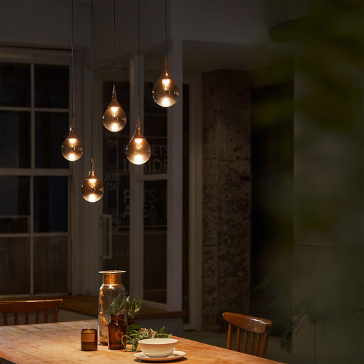 Paopao LED Linear Pendant Light in dining room.