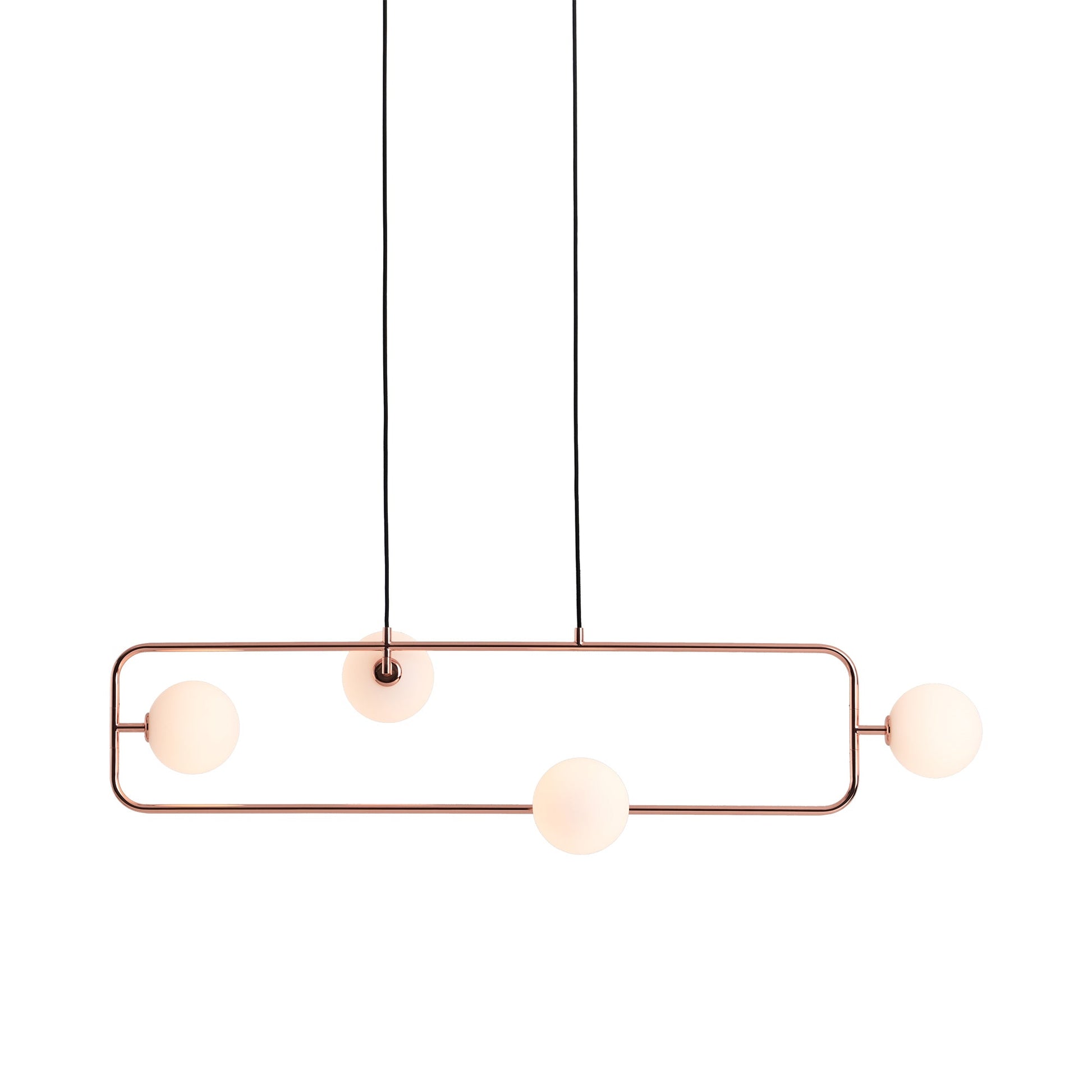 Sircle LED Linear Pendant Light in Copper.