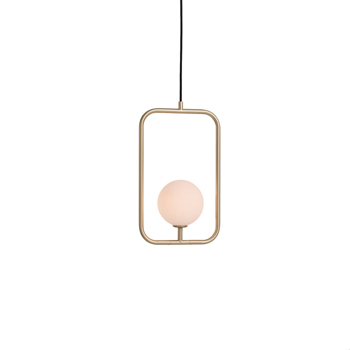 Sircle LED Pendant Light in Champagne Gold (Large).