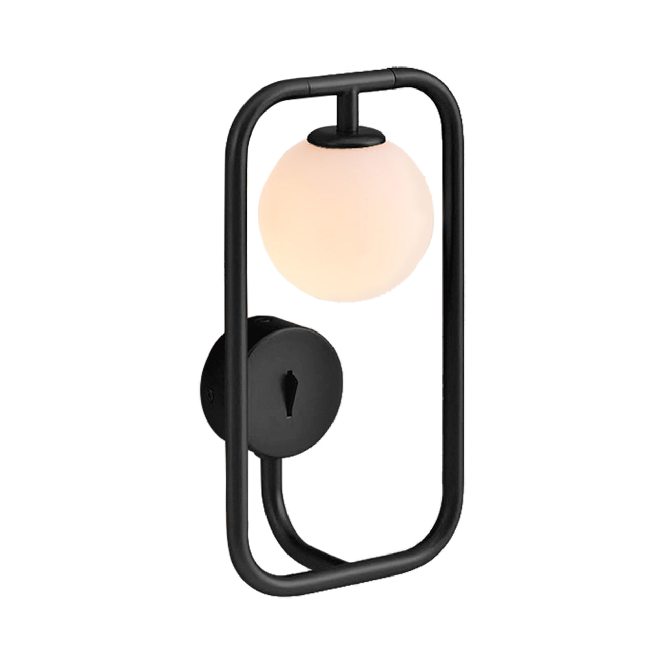 Sircle LED Wall Light in Black.