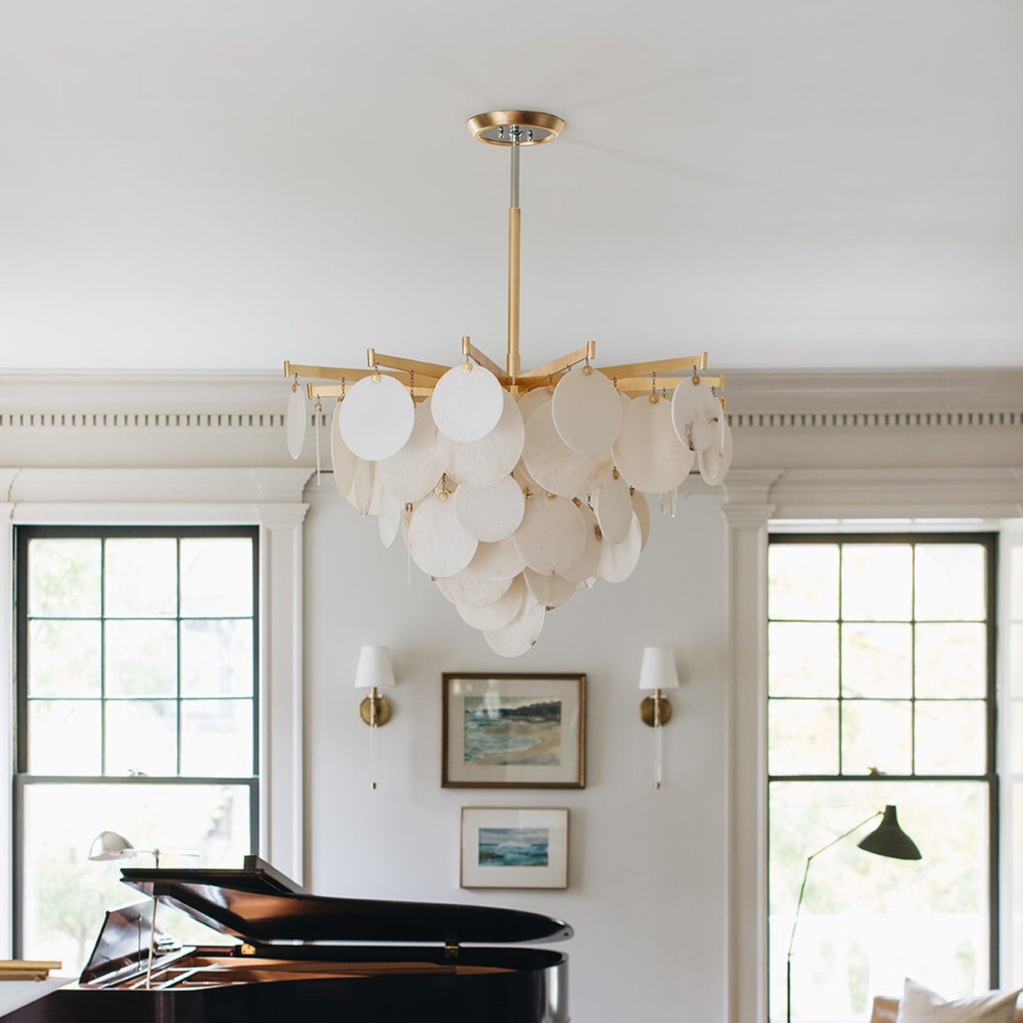 Serenity LED Pendant Light in living room.