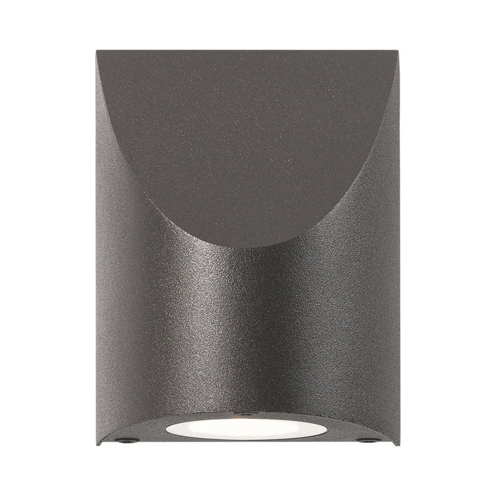 Shear Outdoor LED Wall Light in Textured Bronze/Small.