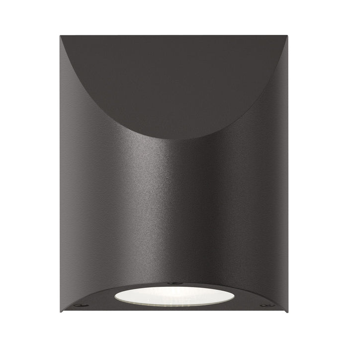 Shear Outdoor LED Wall Light in Textured Bronze/Large.
