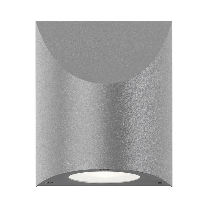 Shear Outdoor LED Wall Light in Textured Gray/Large.