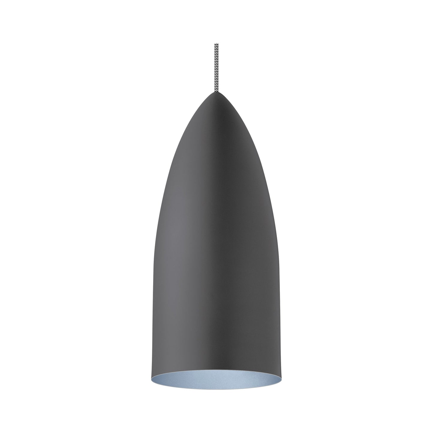 Signal Pendant Light in Rubberized Gray/Blue.