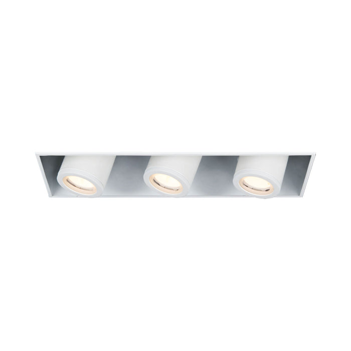 Silo Multiples 3 Light LED Recessed Trim in White (Trimless).