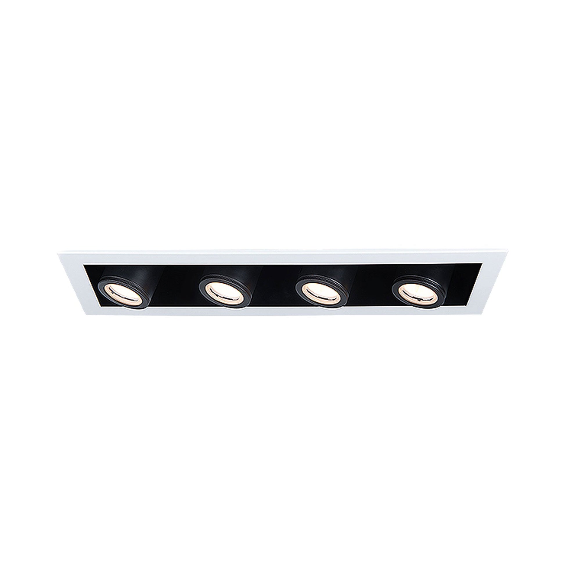 Silo Multiples 4 Light LED Recessed Trim in White/Black (Trim).