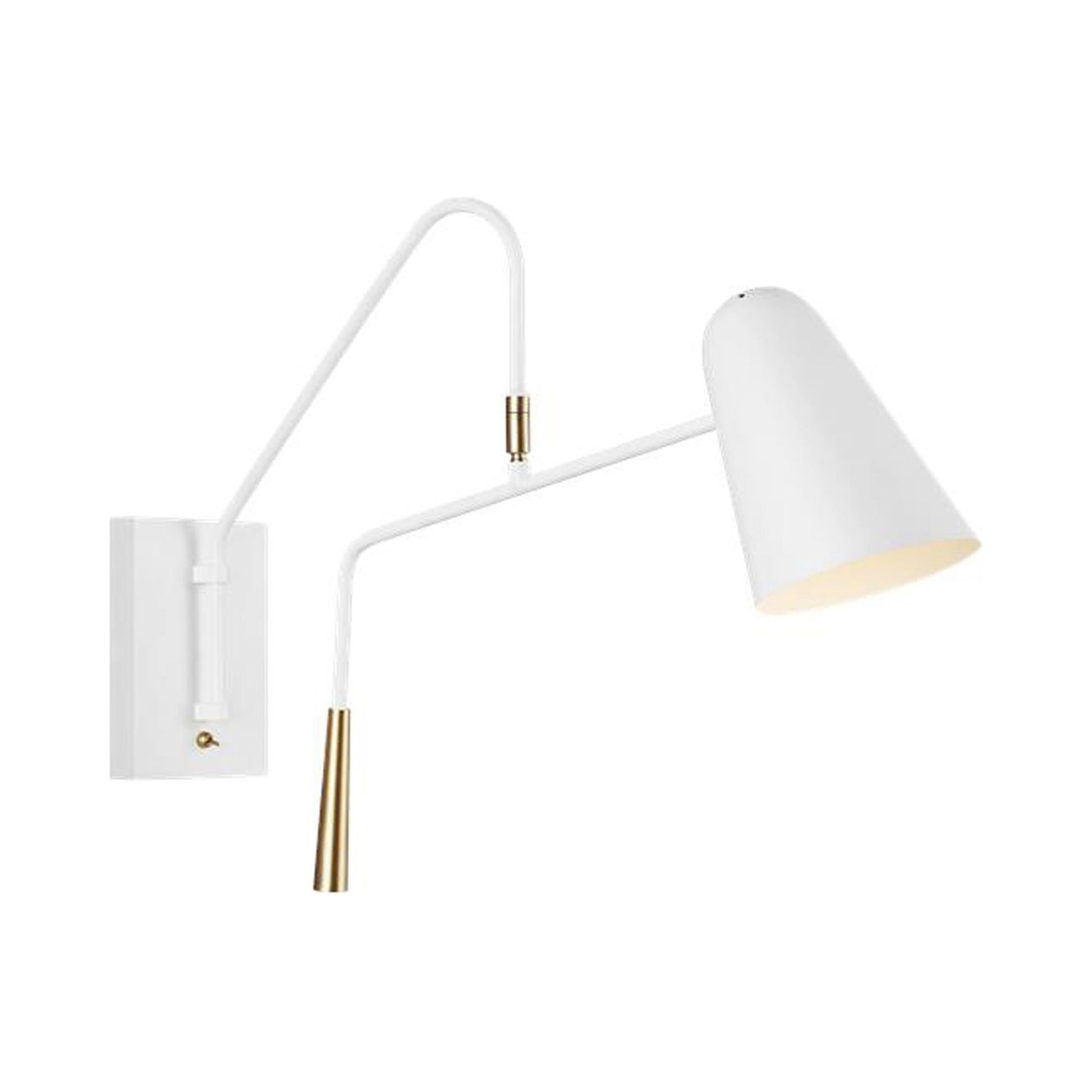Simon Wall Light in Matte White.