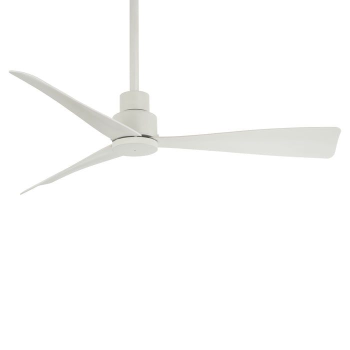Simple Outdoor Ceiling Fan in Flat White (Small).