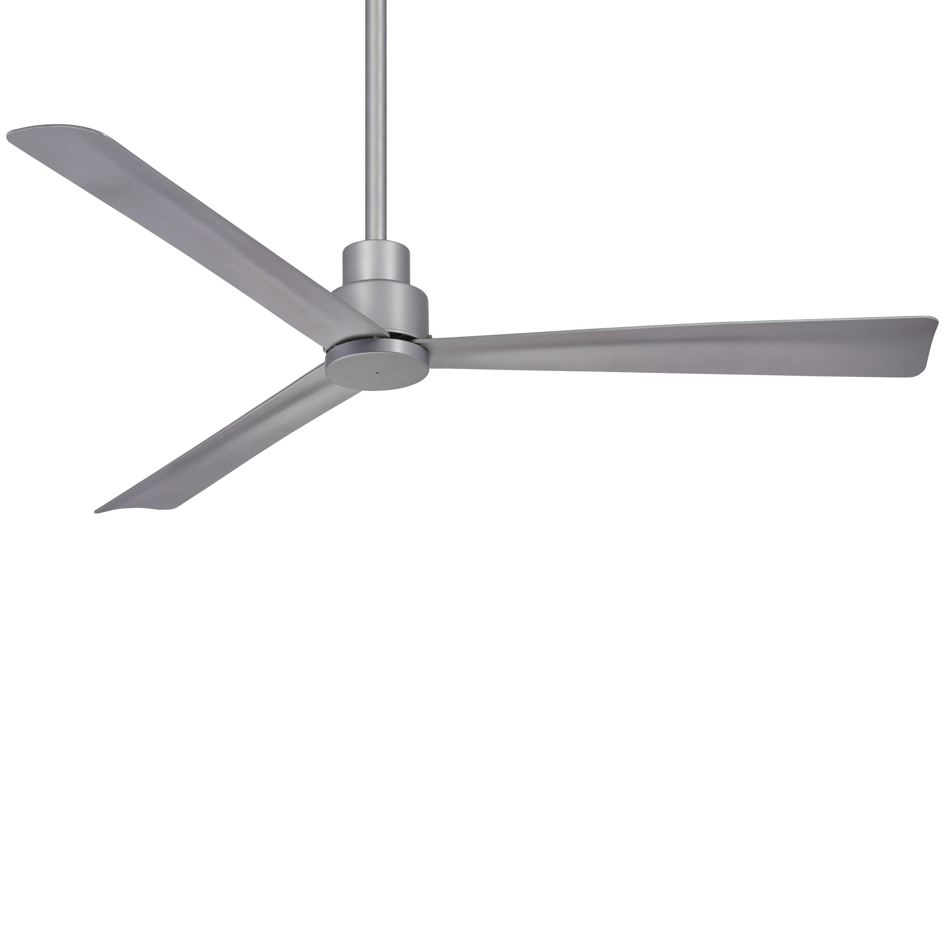 Simple Outdoor Ceiling Fan in Silver (Large).