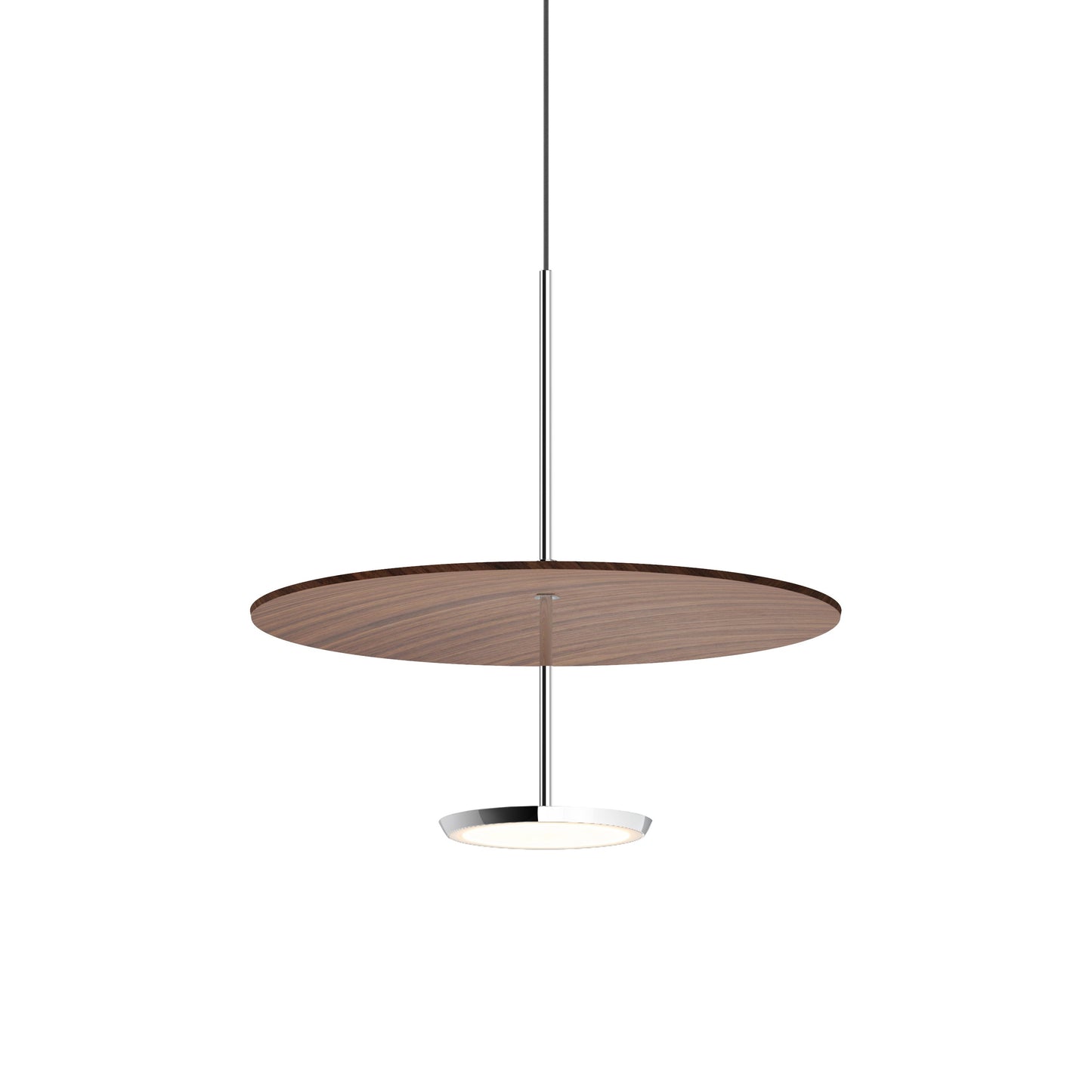 Sky Dome LED Pendant Light in Walnut (Small).
