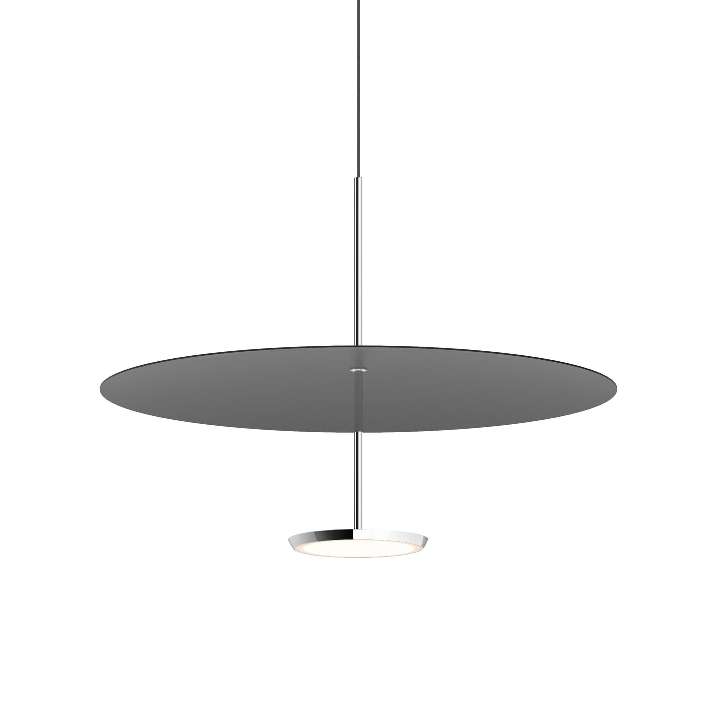 Sky Dome LED Pendant Light in Matte Black (Medium).