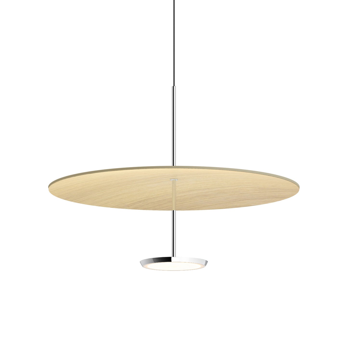 Sky Dome LED Pendant Light in White Oak (Medium).