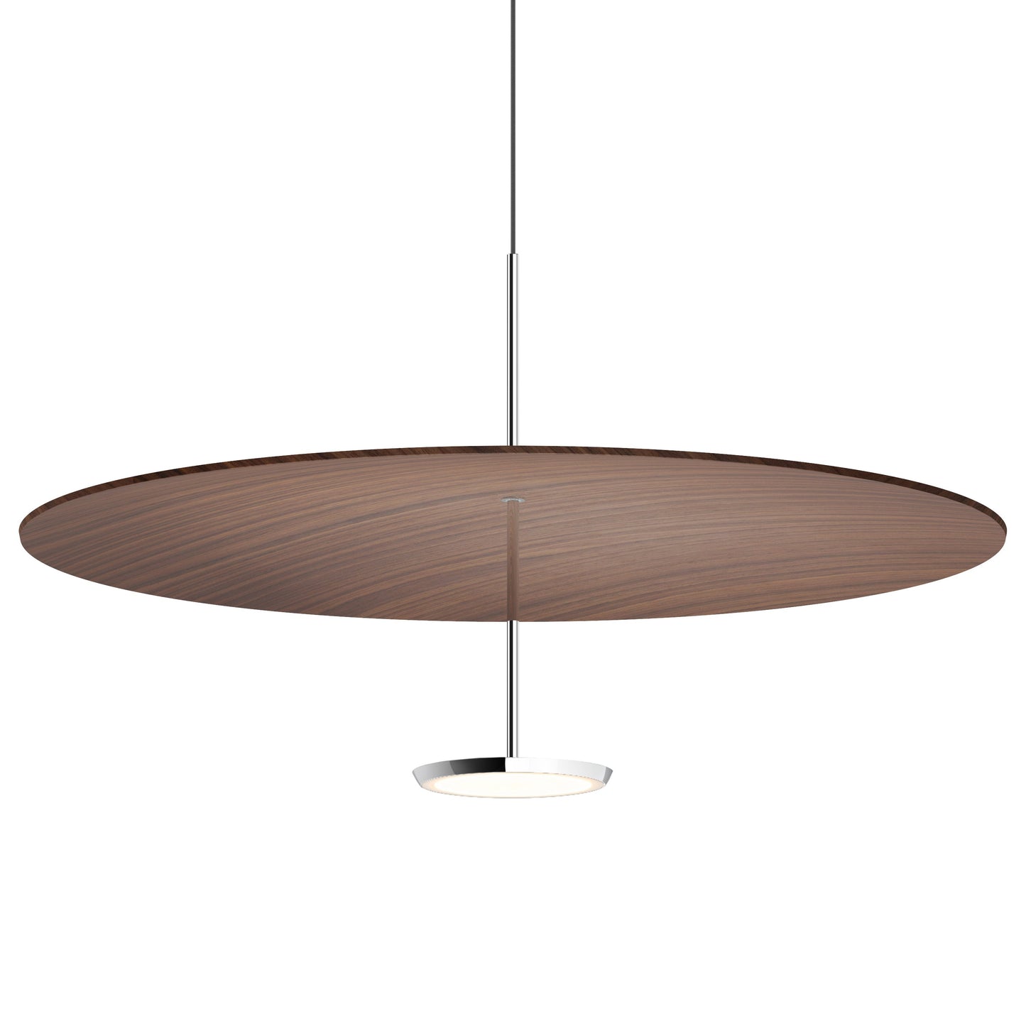 Sky Dome LED Pendant Light in Walnut (Large).