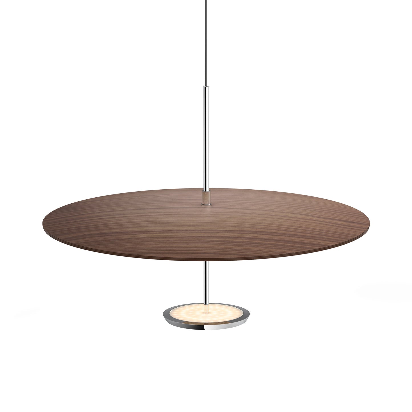 Sky Dome LED Pendant Light in Walnut (Medium).