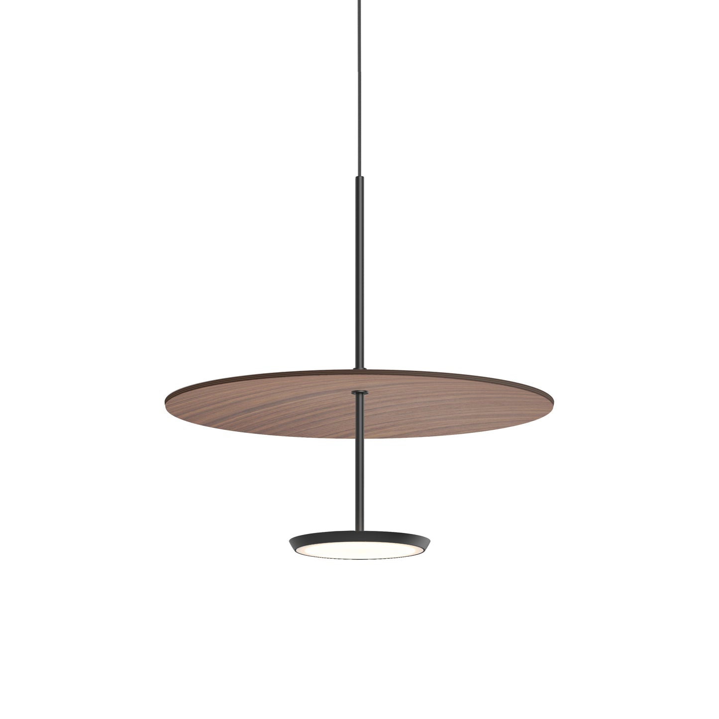 Sky Dome LED Pendant Light in Matte Black Walnut (Small).