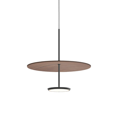 Sky Dome LED Pendant Light in Matte Black Walnut (Small).