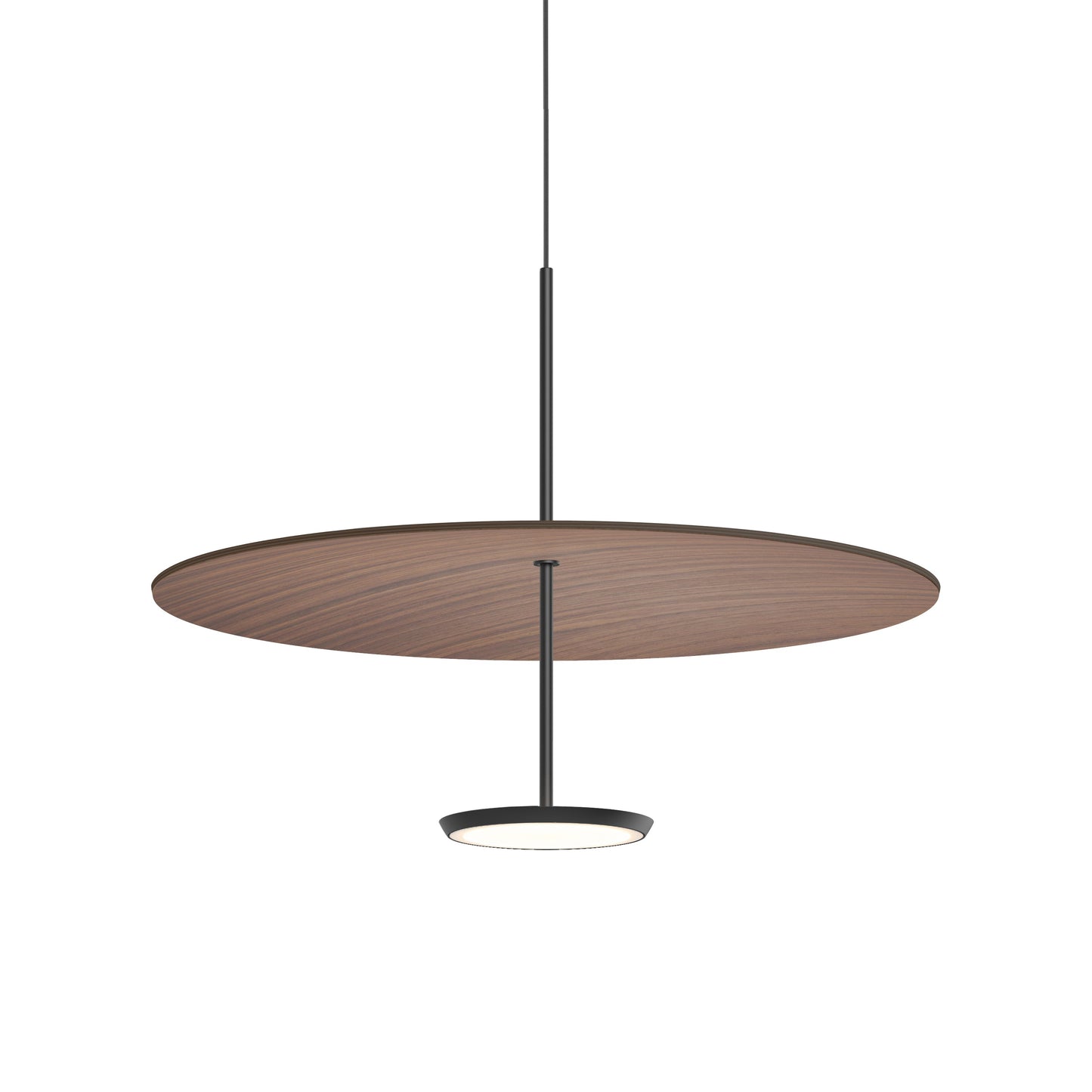 Sky Dome LED Pendant Light in Matte Black Walnut (Medium).