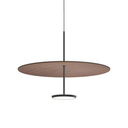 Sky Dome LED Pendant Light in Matte Black Walnut (Medium).