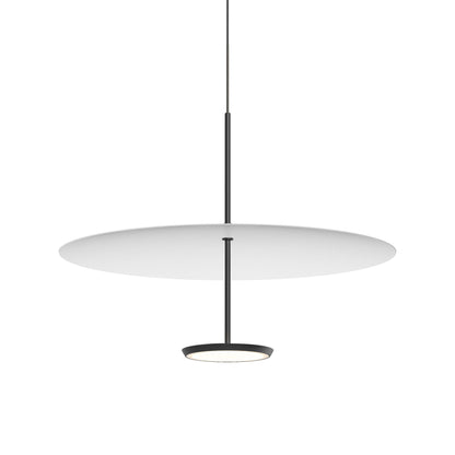 Sky Dome LED Pendant Light in Matte Black White (Medium).