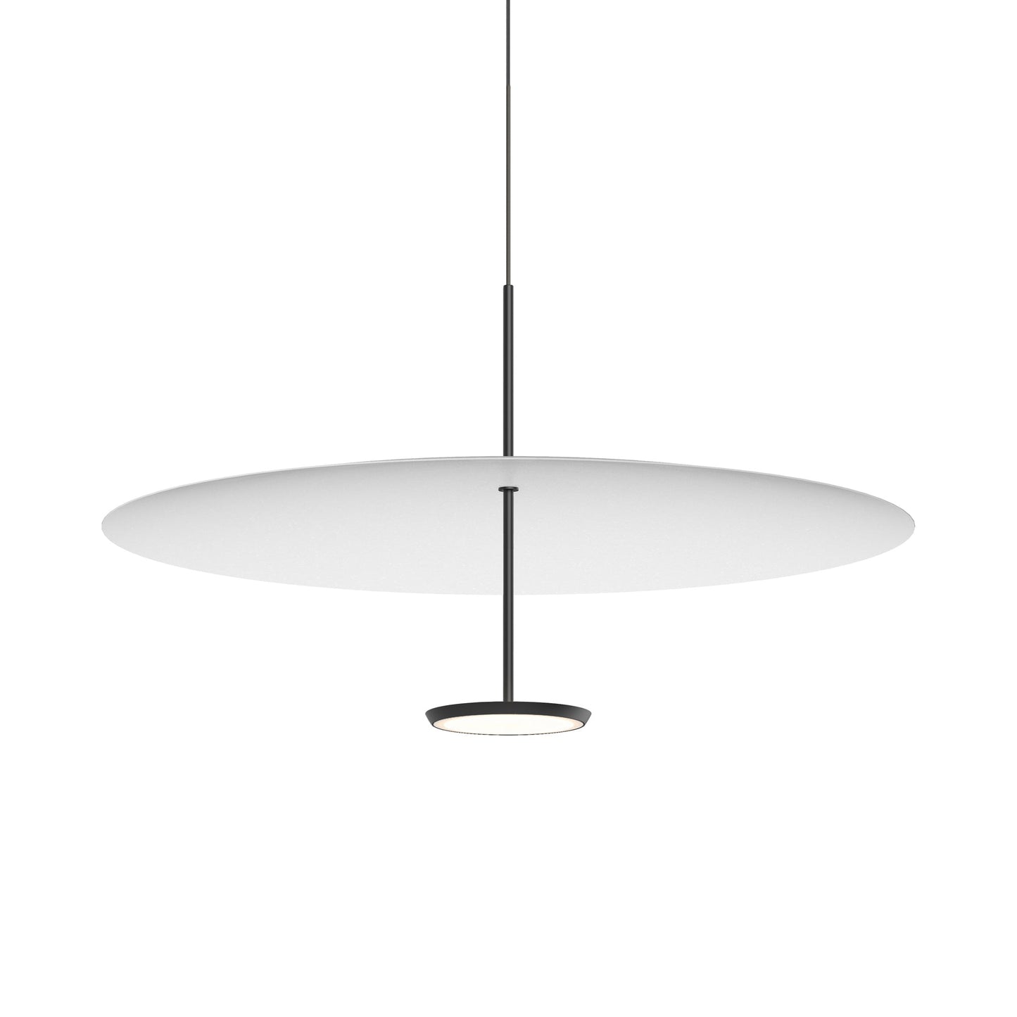 Sky Dome LED Pendant Light in Matte Black White (Large).