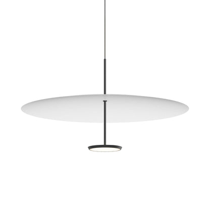 Sky Dome LED Pendant Light in Matte Black White (Large).