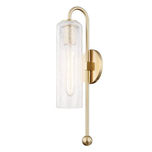 Skye Wall Light in Brass and Frosted.