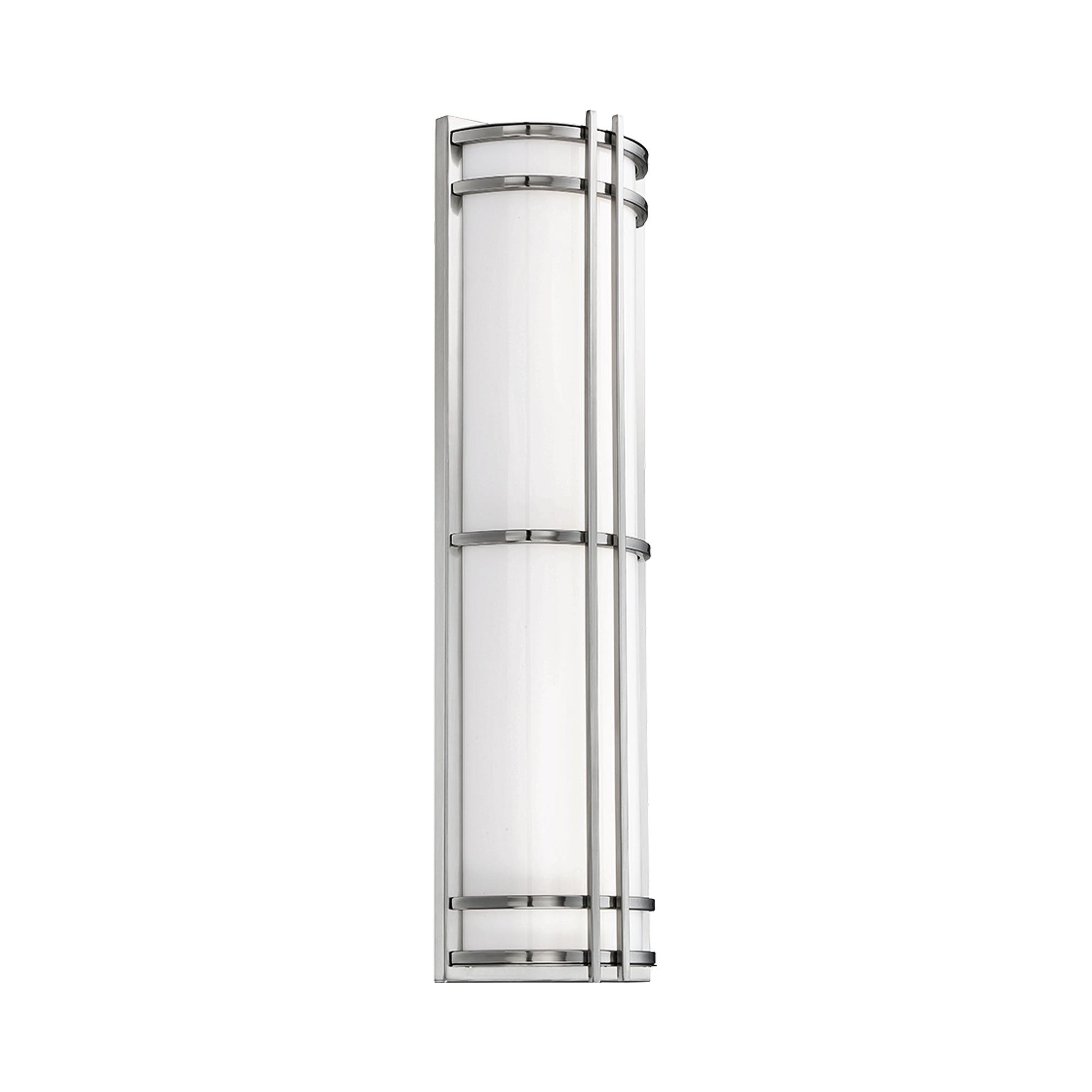 Skyscraper Outdoor LED Wall Light in Stainless Steel (27-Inch).